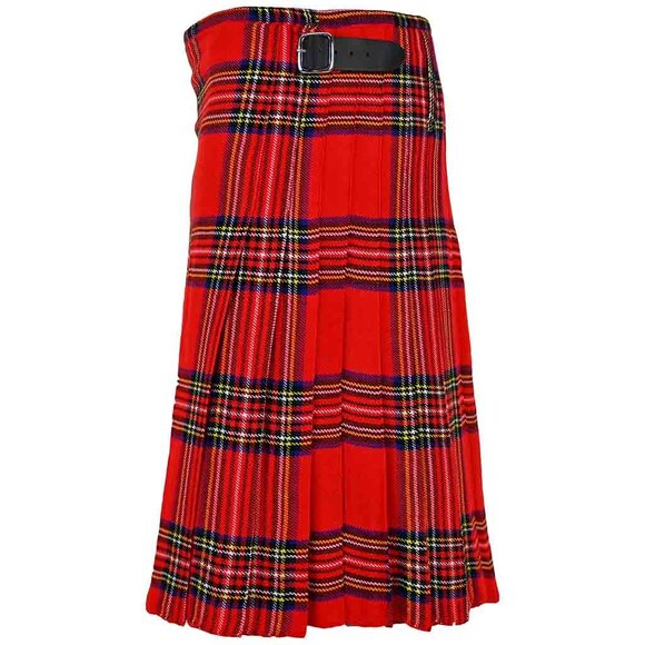 Tartan kilt Royal Stewart 8 Yard Men Traditional Outfit Scottish Costume - Picture 7 of 9